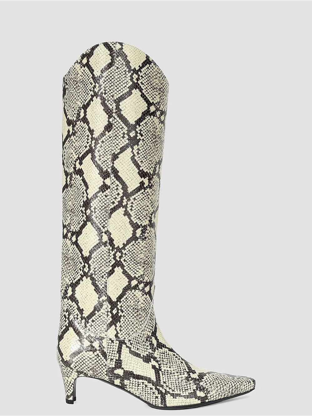 Staud Western Wally Snakeskin Leather Boots 40.5